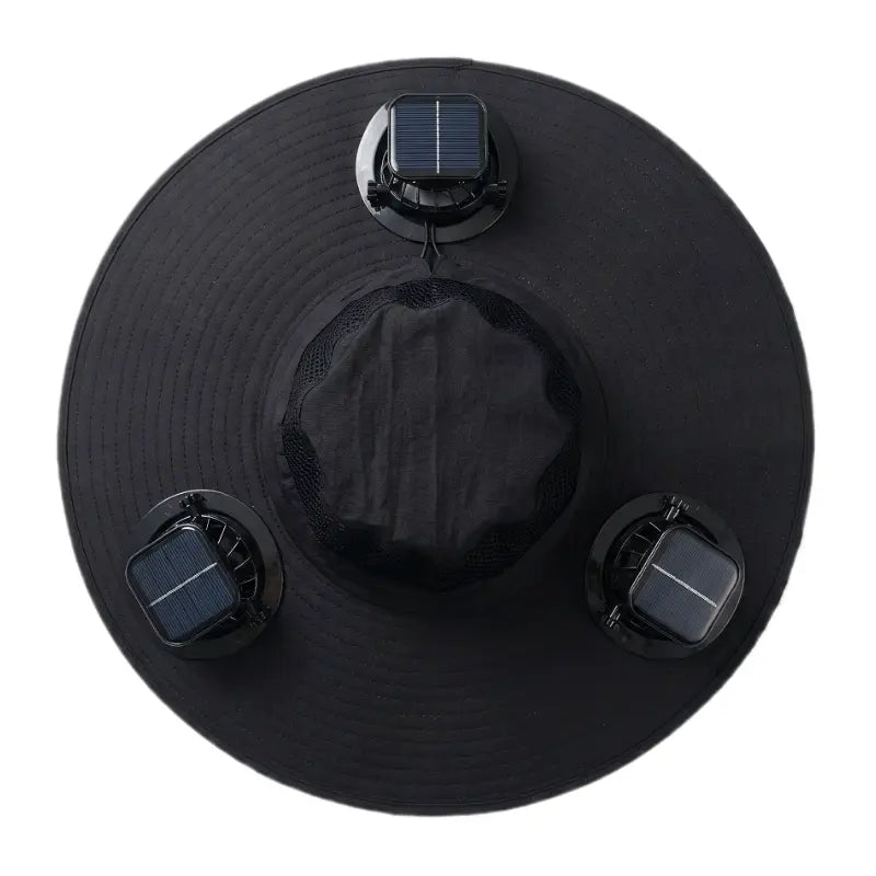 2026 Ultimate Solar-Powered Cooling Hat with Triple Rechargeable Fans - Stay Cool & Protected Outdoors!