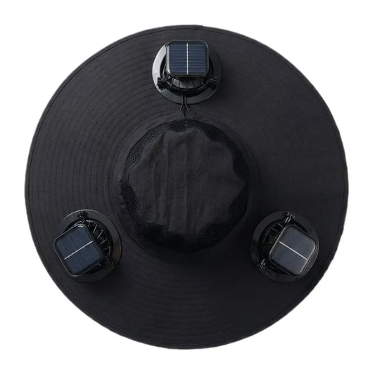 2026 Ultimate Solar-Powered Cooling Hat with Triple Rechargeable Fans - Stay Cool & Protected Outdoors!
