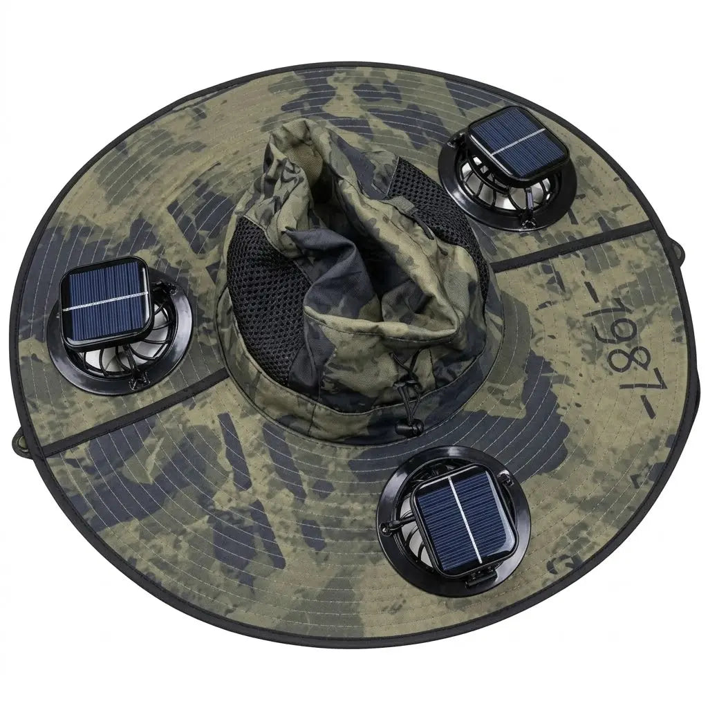 2026 Ultimate Solar-Powered Cooling Hat with Triple Rechargeable Fans - Stay Cool & Protected Outdoors!