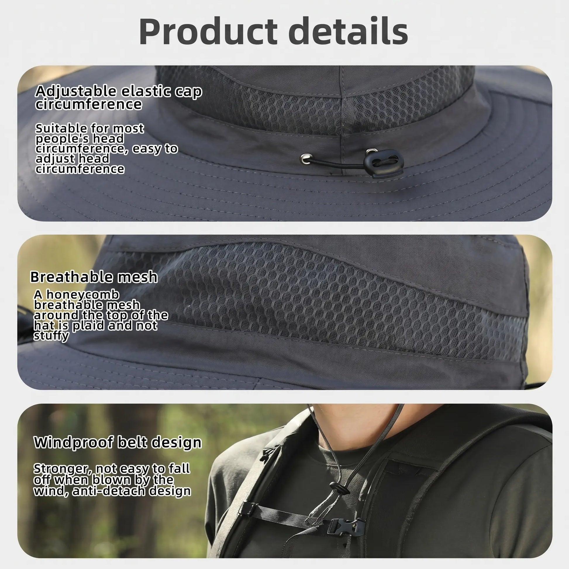 2026 Ultimate Solar-Powered Cooling Hat with Triple Rechargeable Fans - Stay Cool & Protected Outdoors!